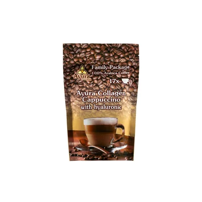 Cappuccino colagen cu acid hialuronic, Family Pack, 250g, Ayura Herbal