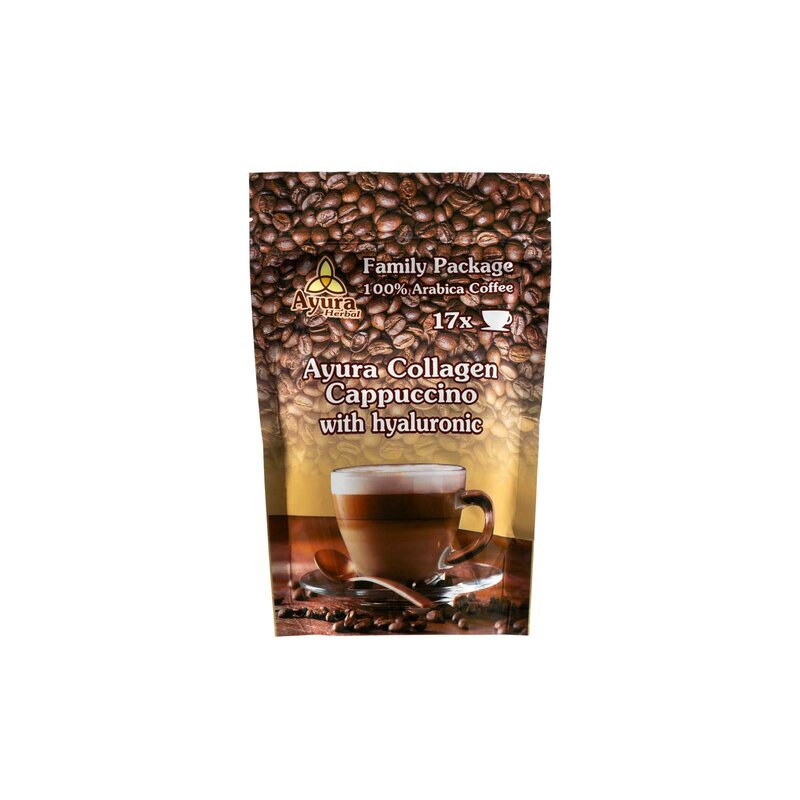 Cafea cu acid hialuronic si colagen, Family Pack, 250g, Ayura Herbal