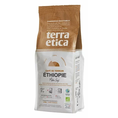 Cafea macinata 100% arabica Etiopia bio 250g Terra Etica