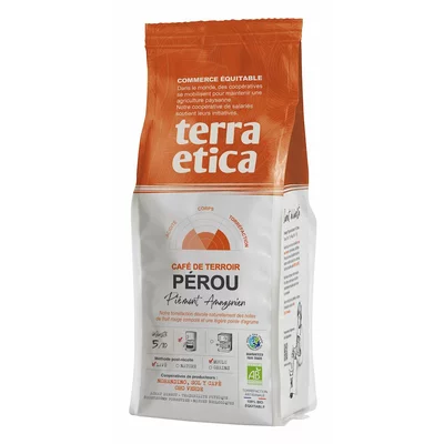 Cafea macinata 100% arabica Peru bio 250g Terra Etica