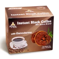 Cafea neagra cu ganoderma, Instant Black Coffee Mix, 4.5g * 10 plicuri, Ayura Herbal