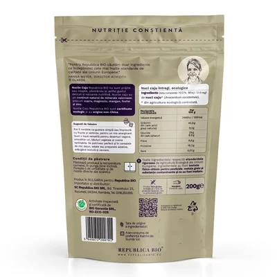 Caju FARA GLUTEN, 200g, bio, Republica BIO