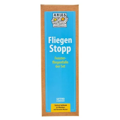 Capcana adeziva pentru muste - design floral pentru fereastra ecologic 6 bucati Aries