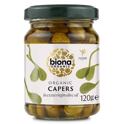 Capere in ulei de masline extravirgin bio 120g Biona