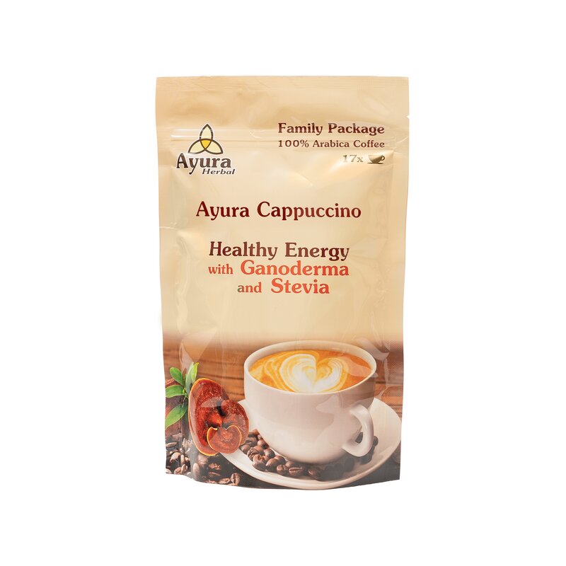Cappuccino cu ganoderma si stevie, Family Pack, 250g, Ayura Herbal