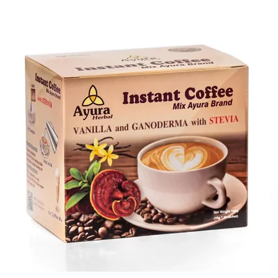 Cappuccino cu ganoderma si vanilie, 15g*10 plicuri, Ayura Herbal
