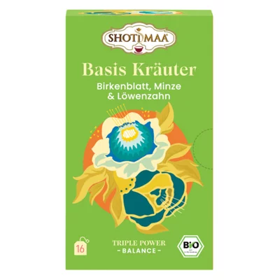 Ceai balance - essential herbs - frunze de mesteacan, menta creata si papadie bio 16dz x 2g 32g Shotimaa
