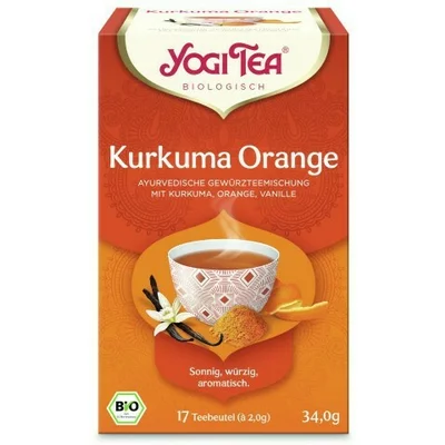 CEAI BIO CURCUMA, PORTOCALE SI VANILIE, 34g, Yogi Tea