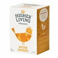 Ceai GOLDEN TURMERIC bio, 15 plicuri, Higher Living