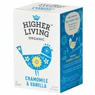 Ceai musetel si vanilie bio, 15 plicuri, Higher Living