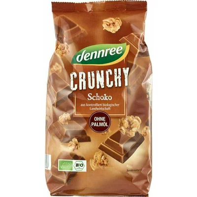 Cereale crunchy cu ciocolata bio 750g Dennree PRET REDUS