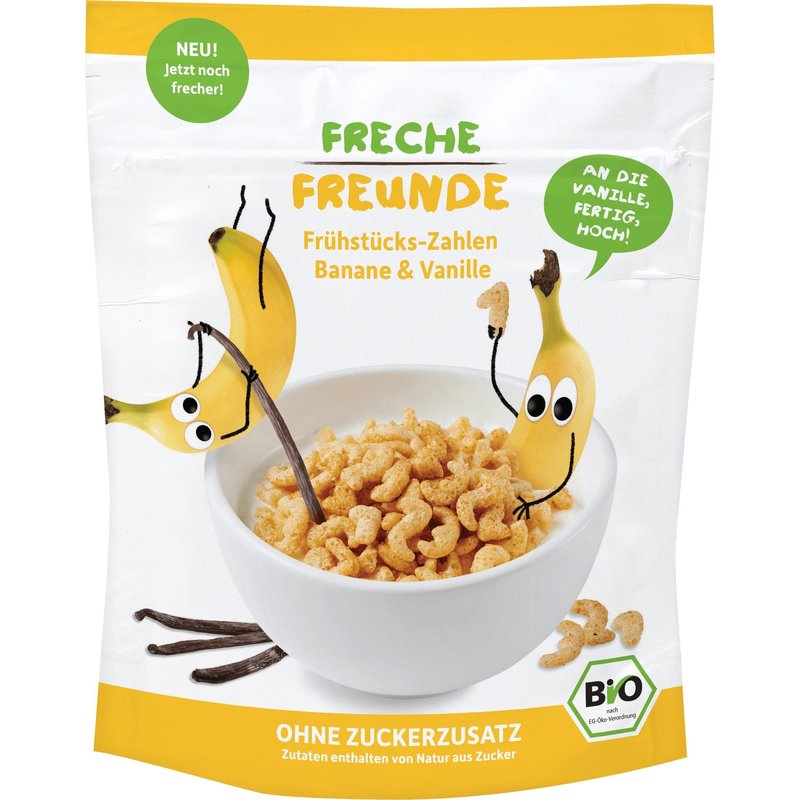 Cereale pt. mic dejun cu banane si vanilie bio, 125g - erdbar