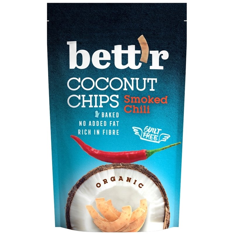 Chips de cocos cu chilli bio 70g Bettr