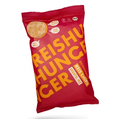Chipsuri din orez expandat cu mix oriental bio 50g Reishunger