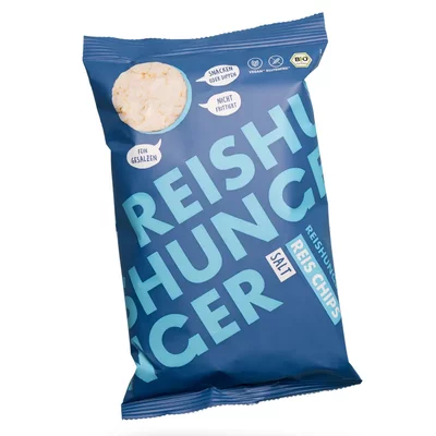 Chipsuri din orez expandat cu sare bio 50g Reishunger PRET REDUS