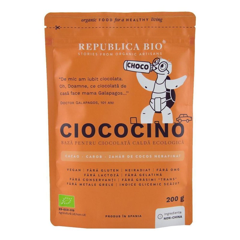 Ciococino baza pentru ciocolata calda ecologica republica bio, 200g