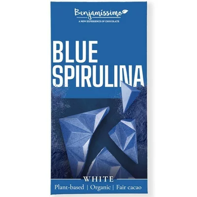Ciocolata cu spirulina albastra bio, 60g, Benjamissimo - PRET REDUS