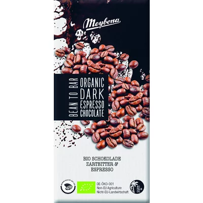 Ciocolata neagra cu espresso nibs, bio, 100g, Meybona PRET REDUS