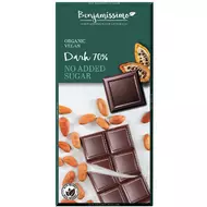 Ciocolata neagra fara zahar adaugat bio, 70g, Benjamissimo-picture