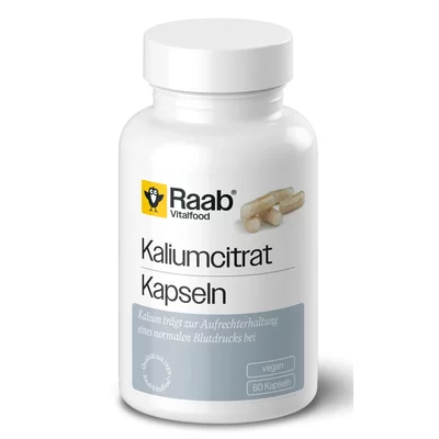 Citrat de potasiu 870mg 60 capsule 52.2g Raab PRET REDUS