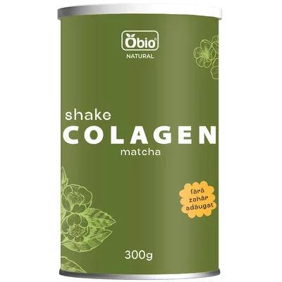 Colagen shake cu matcha 300g, Obio