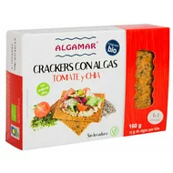 Crackers cu rosii, chia si alge marine bio 160g Algamar