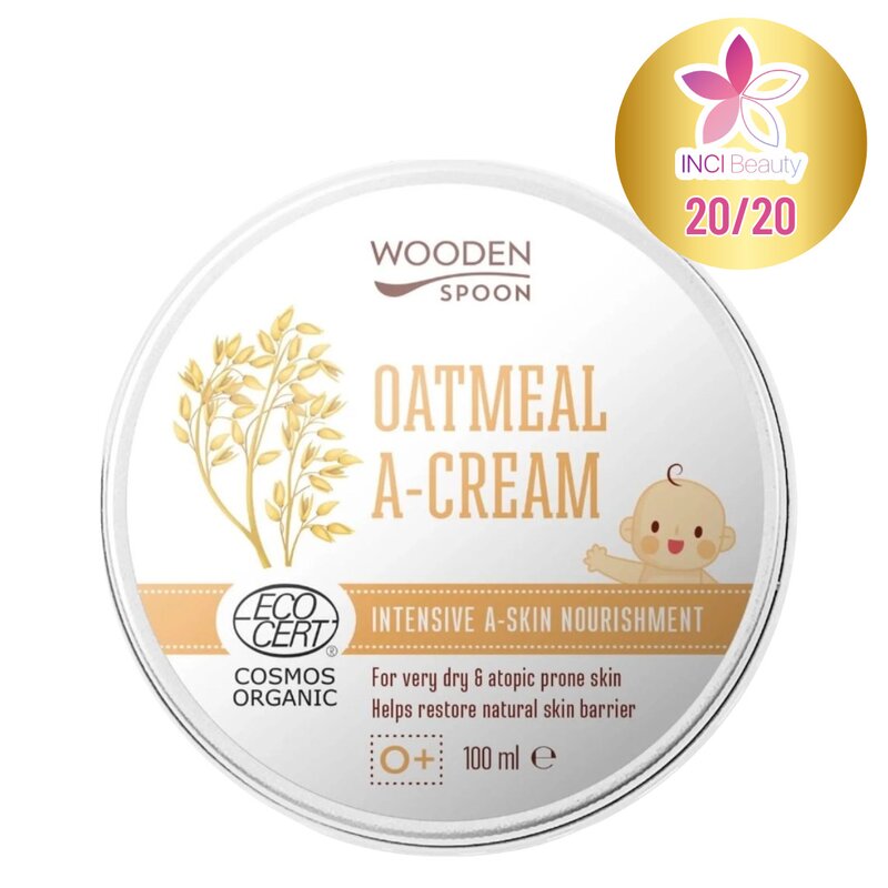Crema calmanta cu ovaz coloidal pentru copii si bebelusi, 100ml, Wooden Spoon