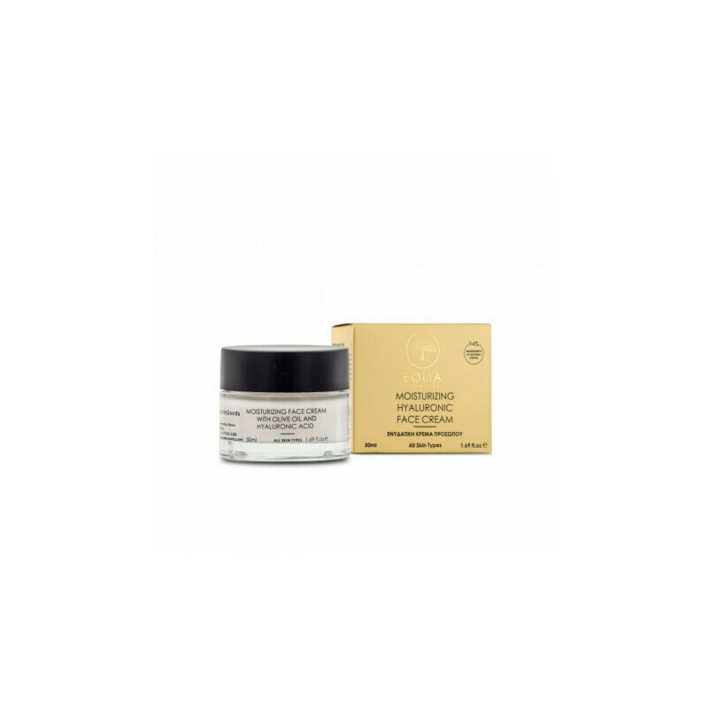 Crema de fata naturala hidratanta cu ulei de masline si acid hialuronic, 50 ml, eolia