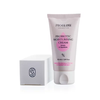 Crema hidratanta, Probiotic Moisturising Cream cu Postbiotice, Ectoina si Squalan, 50 ml, ProGlow