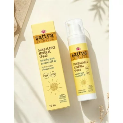 Crema protectie solara SPF40 Mineral Sunbalance, 75ml, Sattva Ayurveda