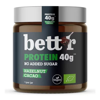 Crema proteica de alune de padure si cacao bio 250g Bettr PRET REDUS