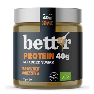 Crema proteica de arahide sarate bio 250g Bettr PRET REDUS