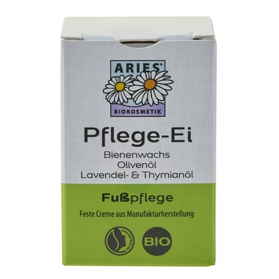 Crema solida pentru picioare cu ulei de masline, ceara de albine, ulei de lavanda si cimbru ecologica 50g Aries