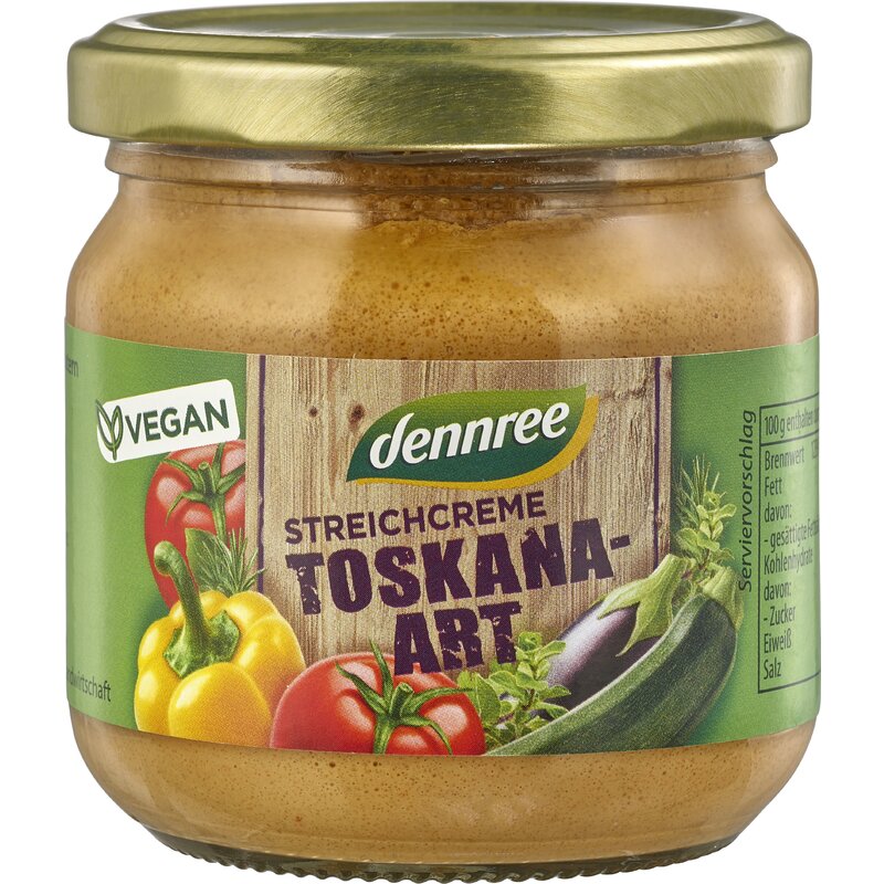 Crema tartinabila toscana bio 180g dennree