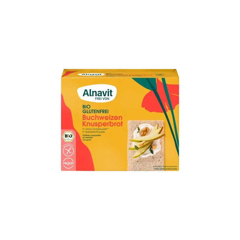 Crispbread (painici) din hrisca fara gluten, bio, 150g alnavit