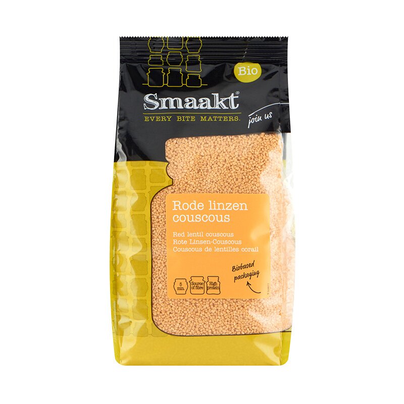 Cuscus din linte rosie bio 375g smaakt