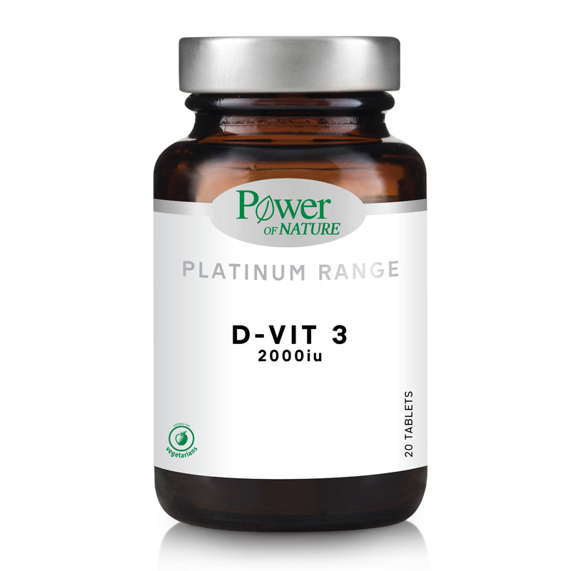 D-vit3 2000iu, 20 tablete, power of nature