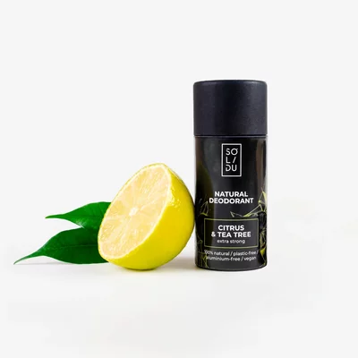 Deodorant natural cu citrice si ulei din arbore de ceai, 55g, SOLIDU PRET REDUS