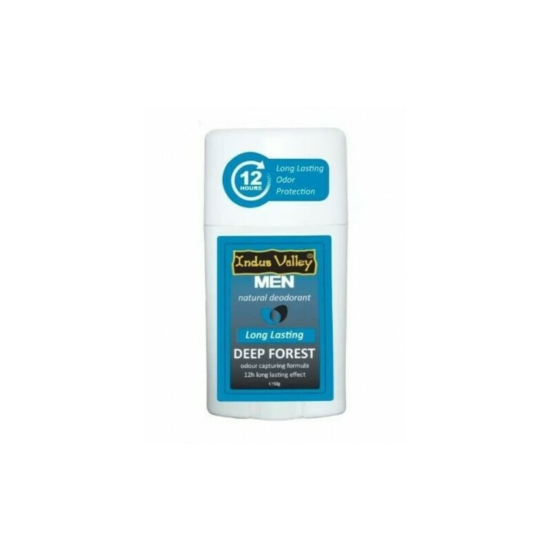Deodorant natural pentru barbati Deep Forest, 50g, Indus Valley