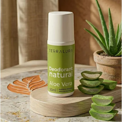 Deodorant Roll-on Natural Aloe Vera, 50ml, Terralura