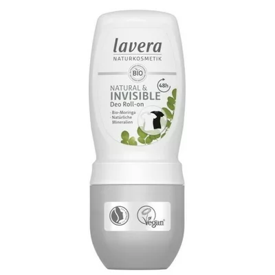 Deodorant Roll-on Natural & Invisible cu moringa si minerale naturale 50ml Lavera