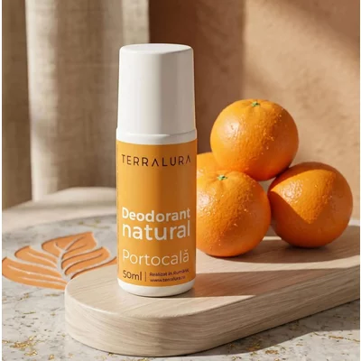 Deodorant Roll-on Natural Portocala, 50ml, Terralura