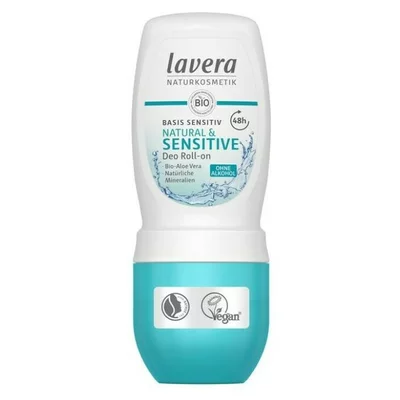 Deodorant Roll-on Natural & Sensitive cu aloe vera si minerale naturale 50ml Lavera