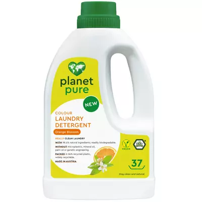 Detergent bio pentru rufe colorate - flori de portocal - 1.48 litri, Planet Pure