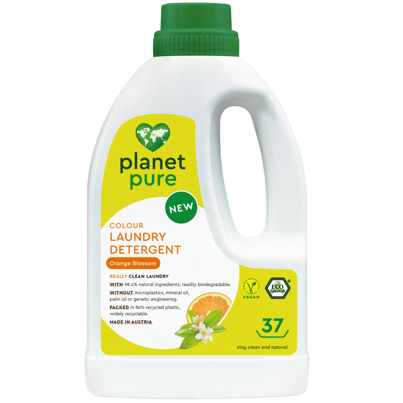 Detergent bio pentru rufe colorate - flori de portocal - 1.48 litri, planet pure