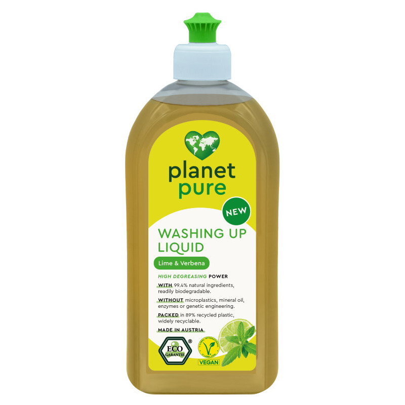 Detergent bio pentru vase - lime si verbena - 500ml planet pure