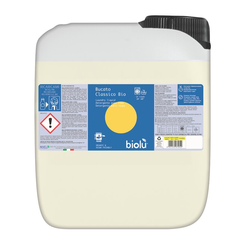 Detergent ecologic lichid pentru rufe albe si colorate, lamaie, 5l - biolu