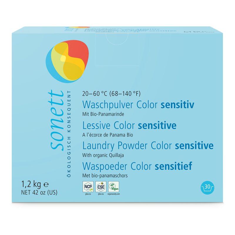 Detergent praf pentru rufe colorate sensitive ecologic 1.2kg Sonett