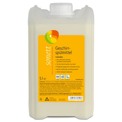 Detergent lichid pentru vase cu galbenele ecologic 5l Sonett