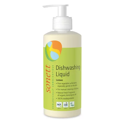 Detergent lichid pentru vase cu lamaie ecologic 300ml Sonett
